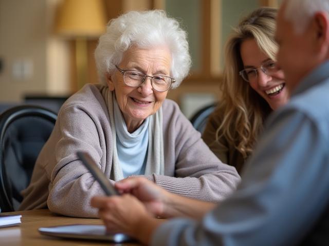 Seniors connecting with technology